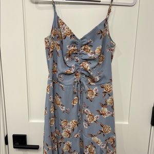 Blue Floral Summer Dress
